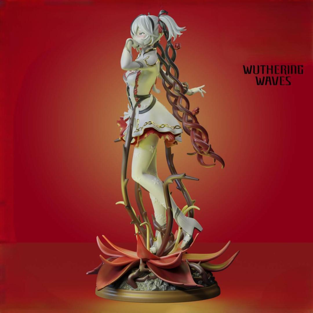 23cm 未塗装未組立　ガレージキット　鳴潮　Wuthering Waves　椿