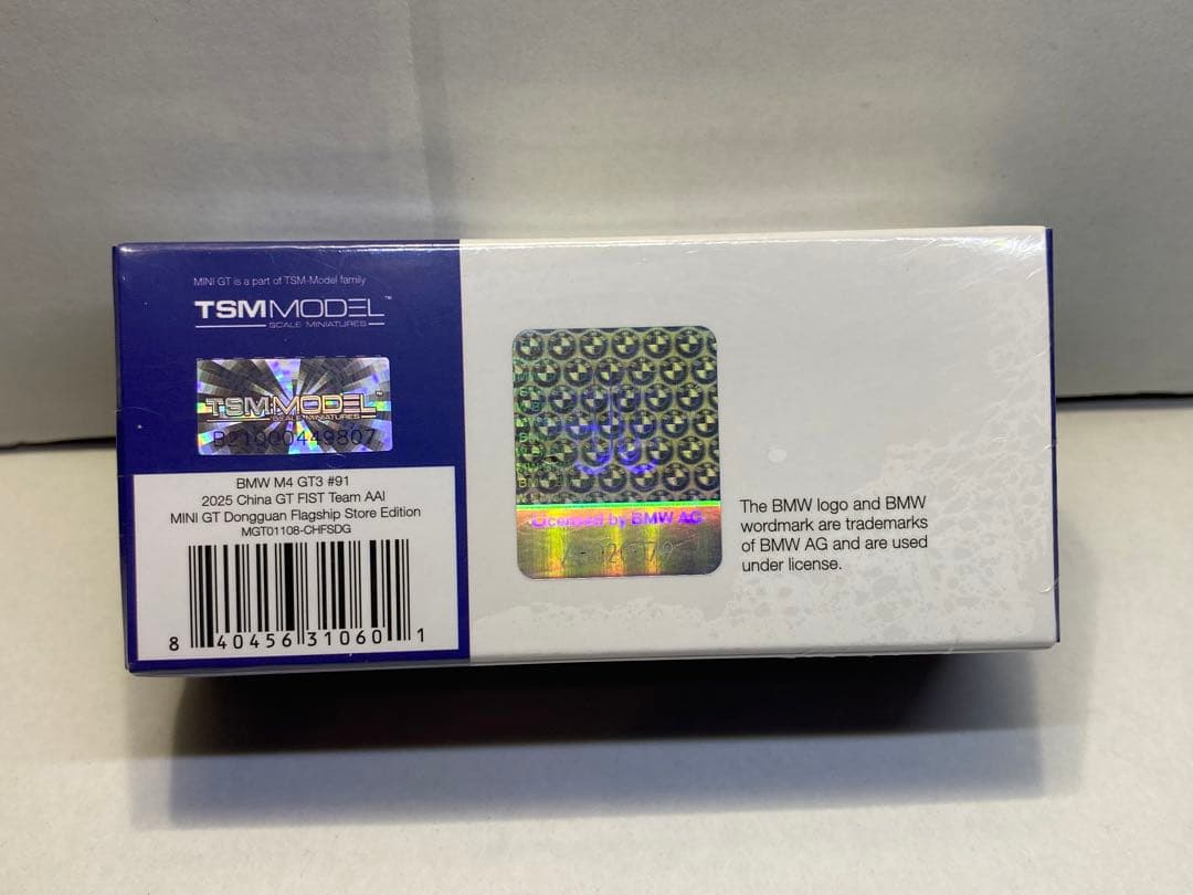 Hi様 MINIGT  M4 GT3 #91 中国東莞限定 新品未開封