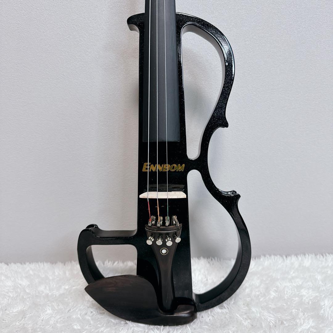 ENNBOM　サイレントバイオリン　HVPV-30　新品弦　ケース付属　4/4