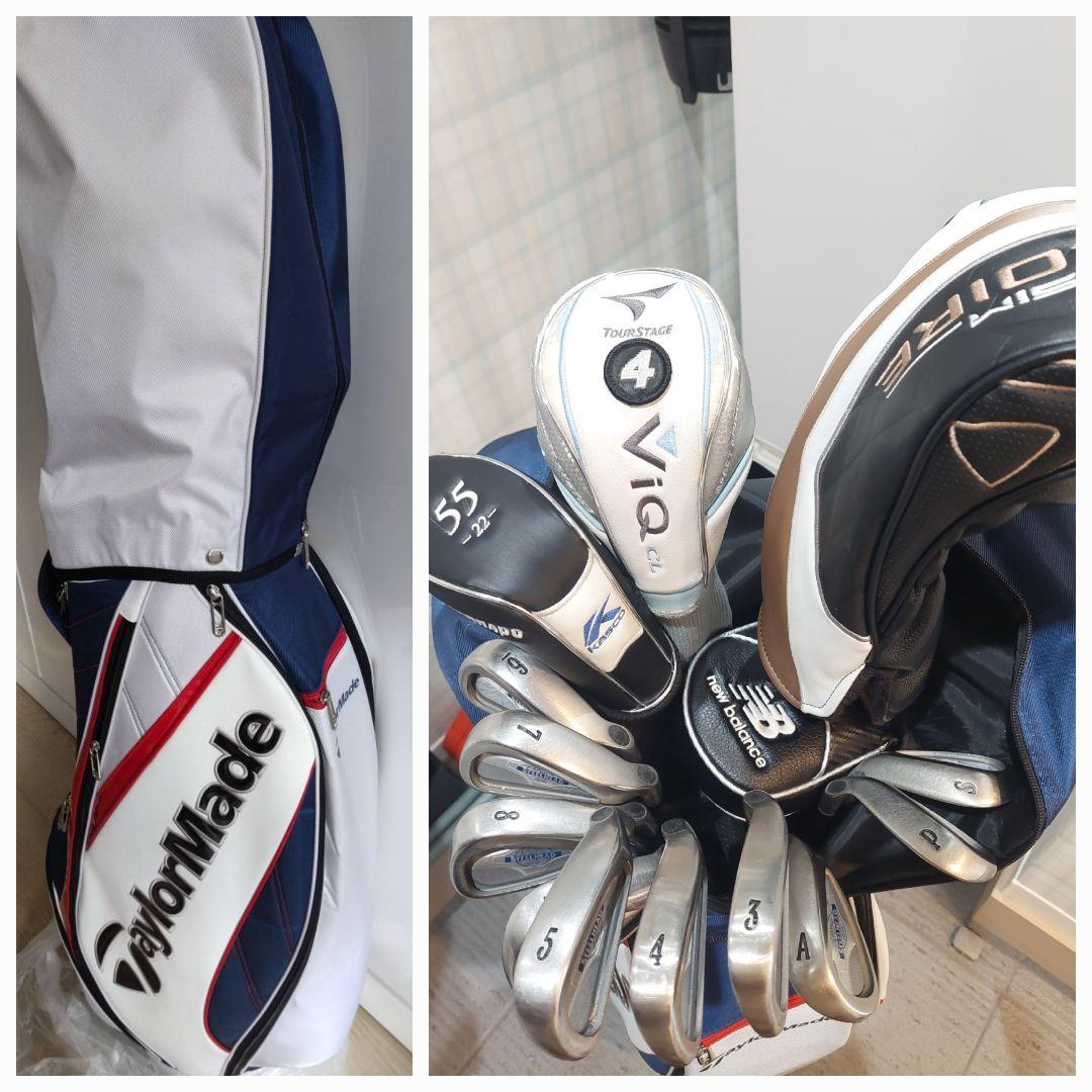 TaylorMade　キャディバッグ　ゴルフクラブセット　メンズ　初心者