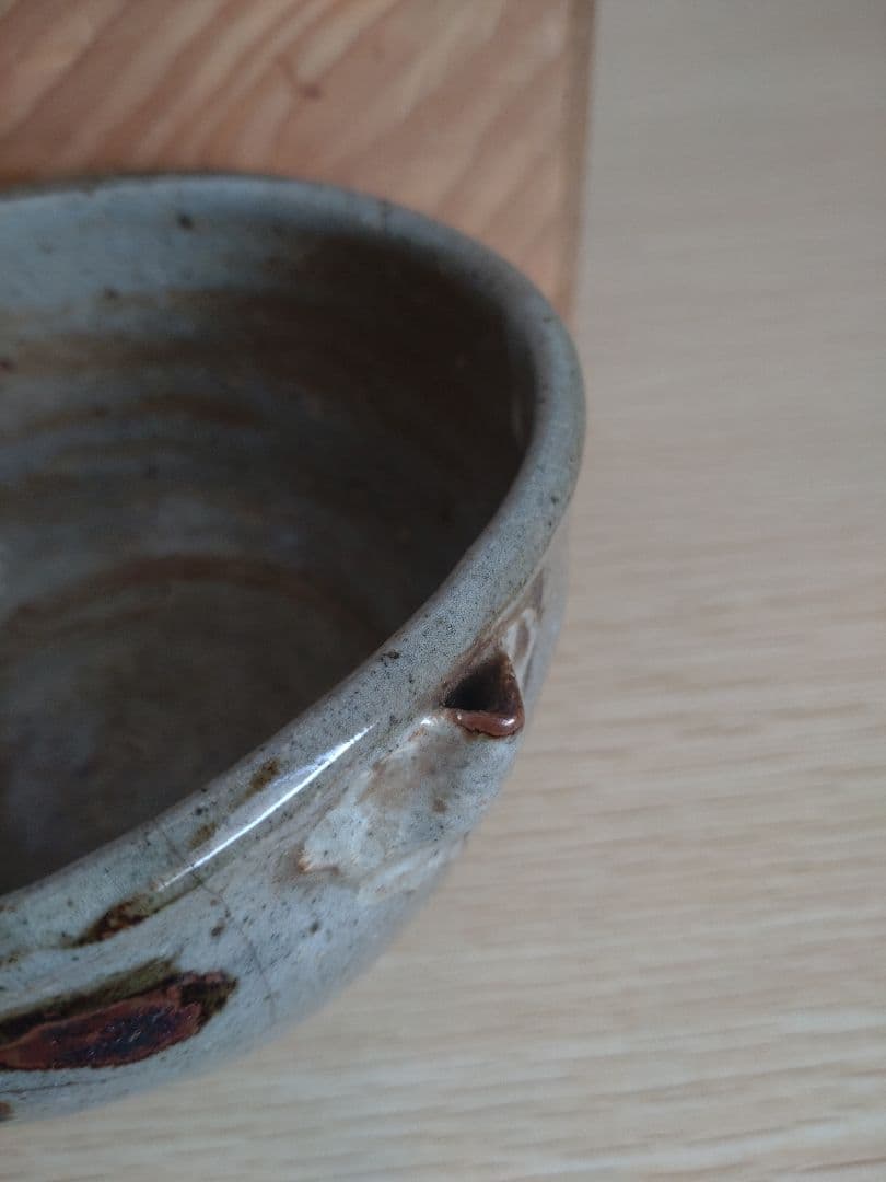 【うぶ品】江戸時代　古唐津　皮鯨　絵唐津　沓形　片口茶碗　ぐい呑　嘴