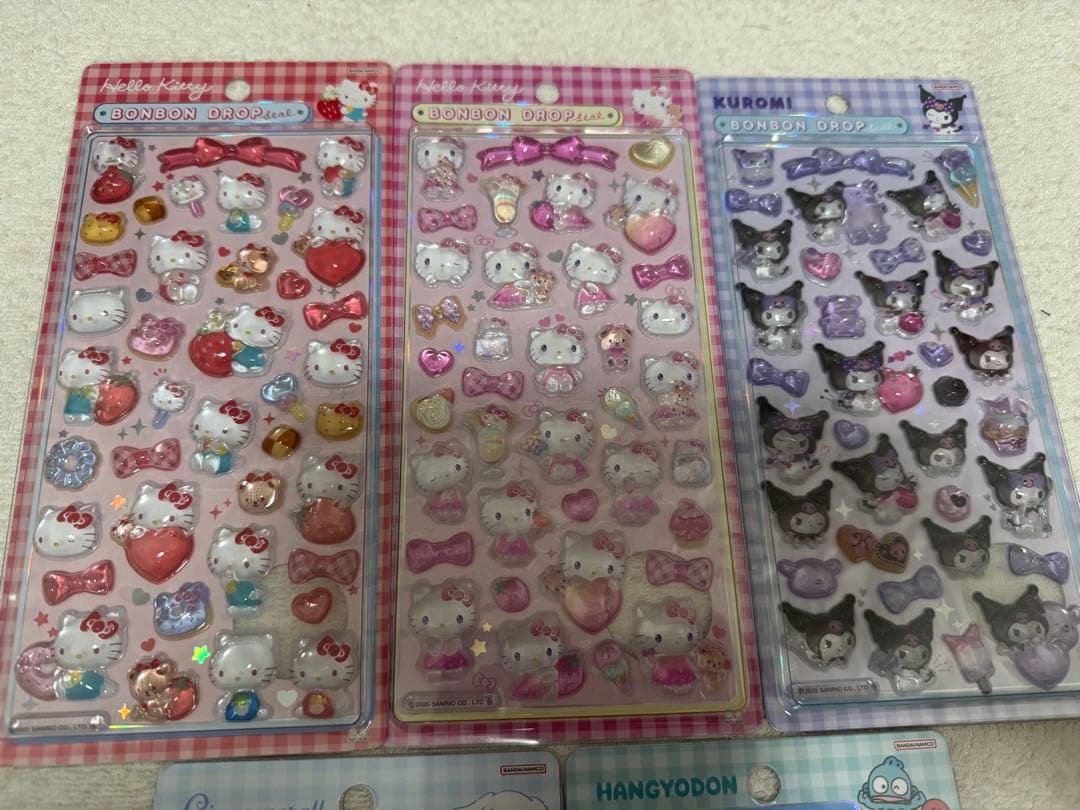 正規品　ボンボンドロップシール　サンリオ第二弾　キティ クロミ シナモン 他計5