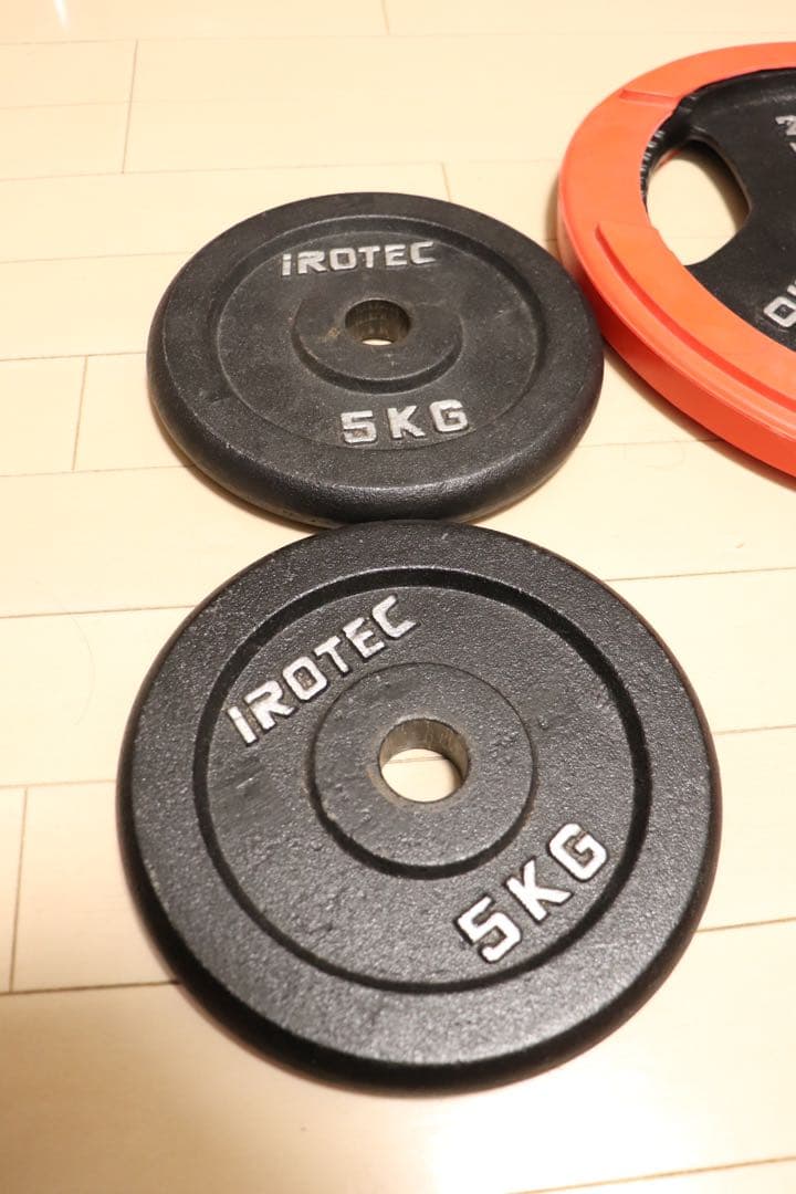 ショートラバーバーベル 70kgセット　アイロテック IROTEC