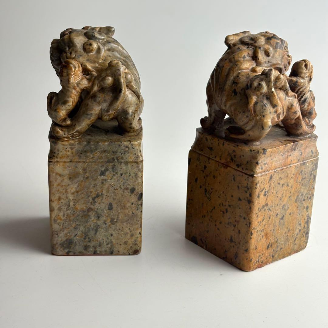 中国 印材 寿山石 書道 篆刻 2点 まとめて