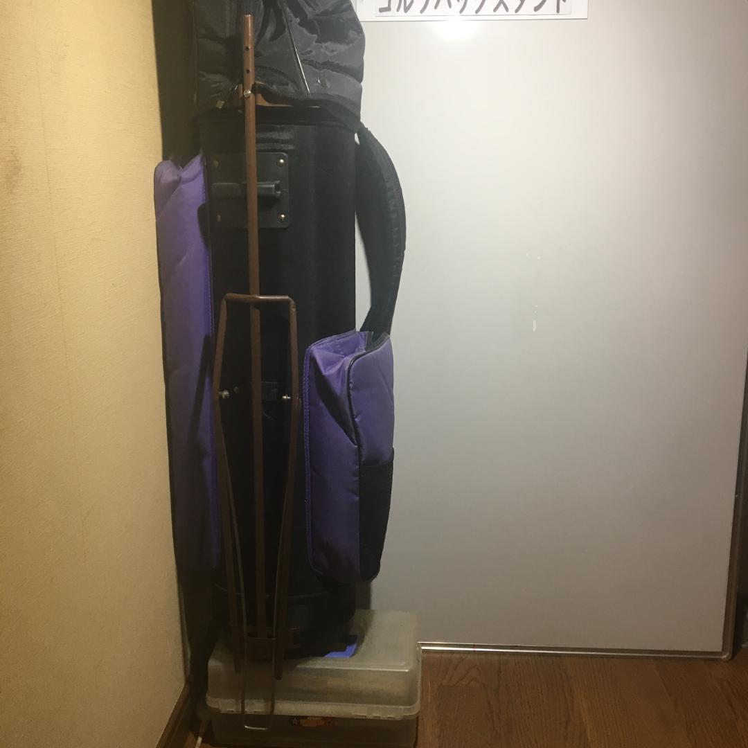 外付け ゴルフバッグ用 セルフスタンド 100x160x60㎝+1kg