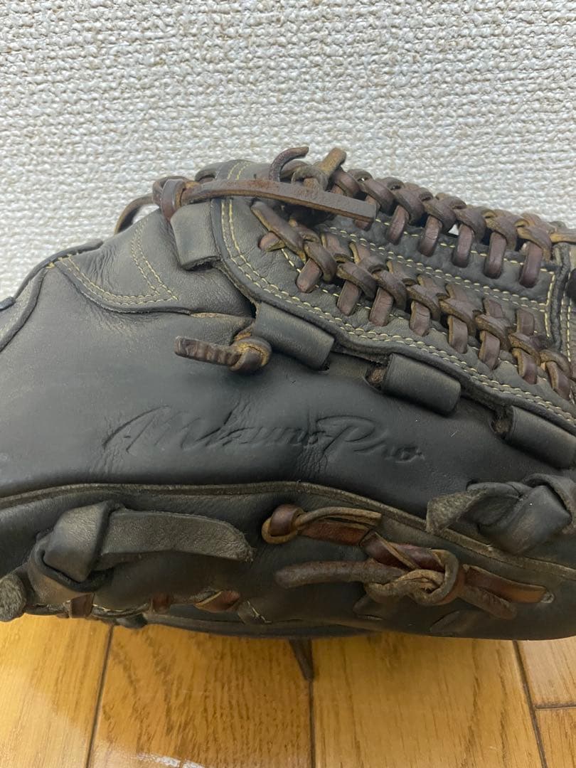 ミズノプロ 硬式 内野手 ブラック キップレザー