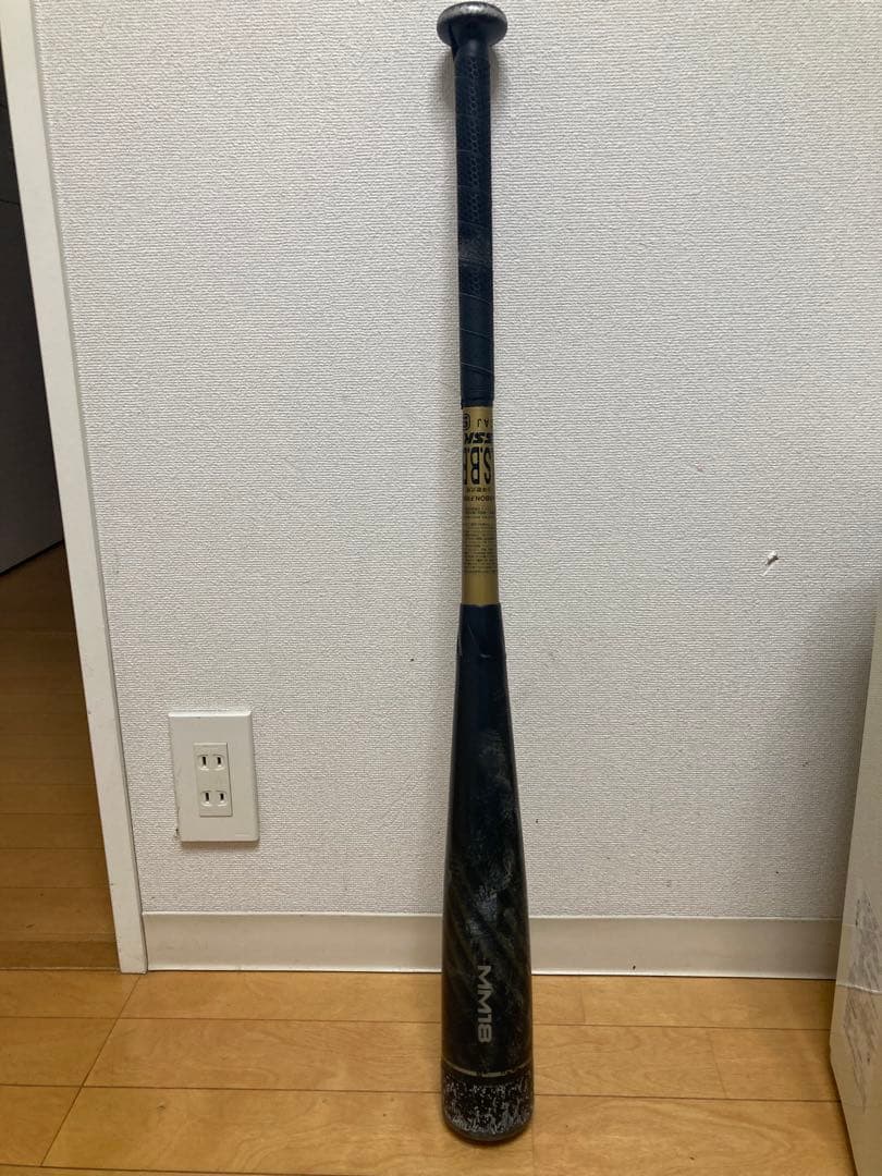 MM18 少年軟式バット 黒 使用感あり　78cm
