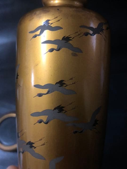 極上品◼️蔵から出てきた謎の黄金の蒔絵壺、蒔絵壷、骨董品、古美術品です。