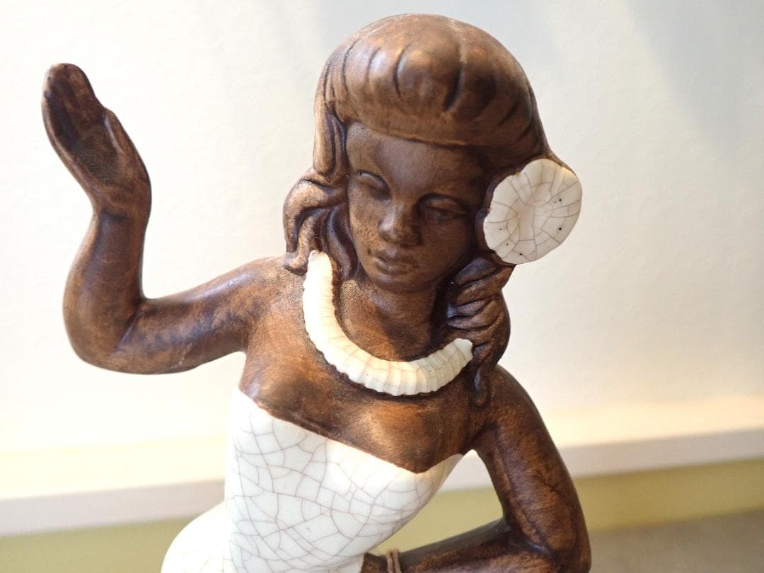 トレジャークラフト 1959年 フラダンス陶器製 2体ペア オールドハワイ