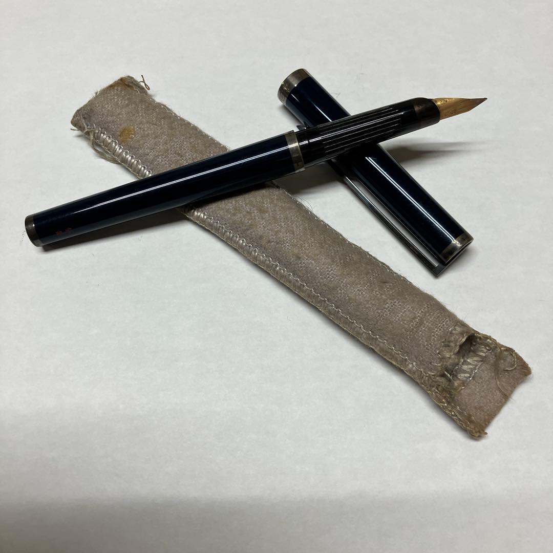 ヴィンテージ　S.T デュポン　万年筆　ペン先18ct 都彰　【12】