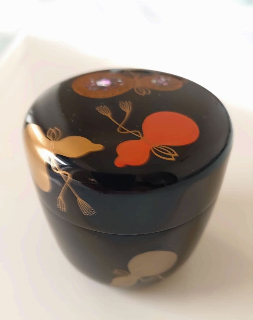 川連漆器 螺鈿 棗 漆工芸利山 蒔絵 茶道具 茶入 茶器 ロンダジル 六瓢