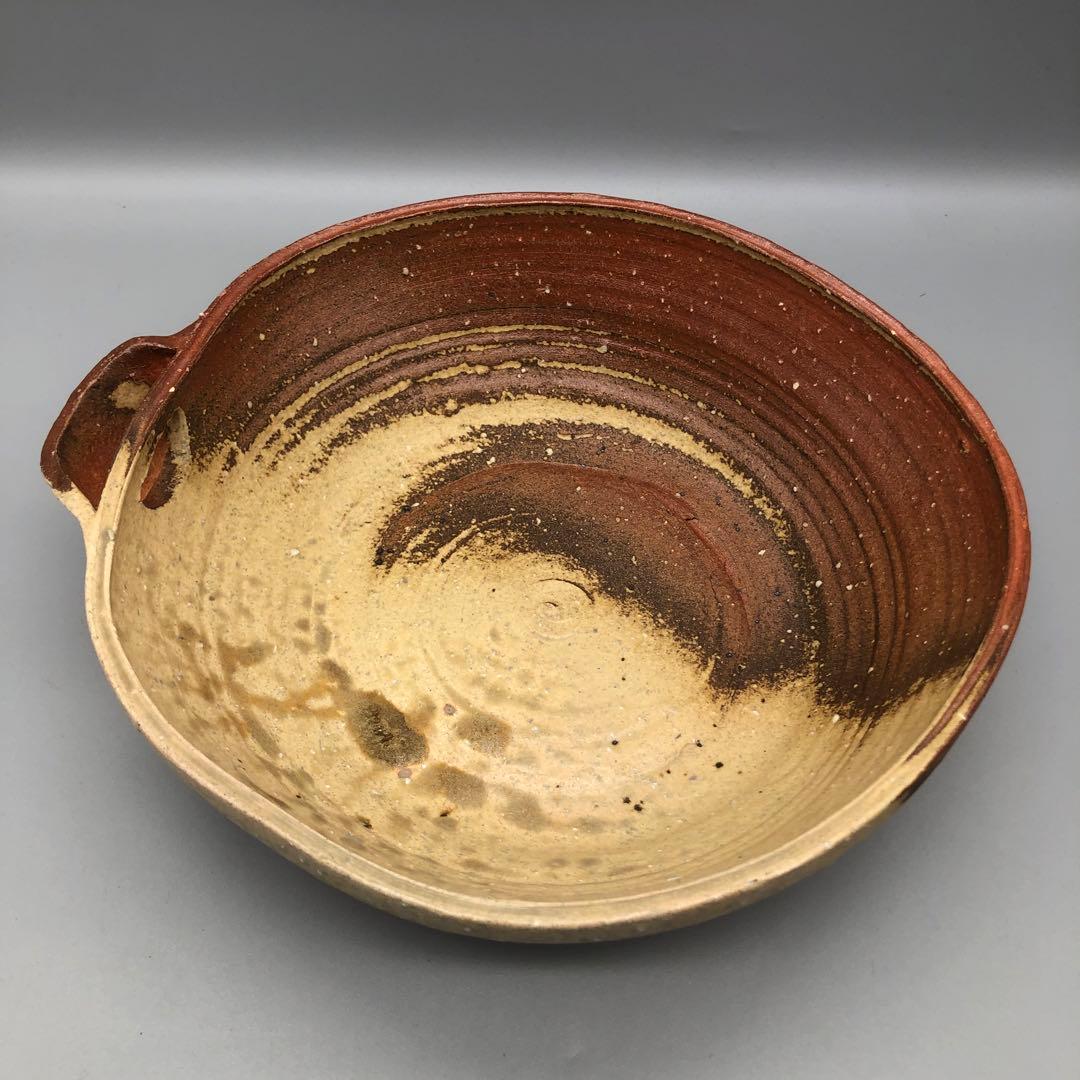 希少高橋楽斎信楽焼陶器鉢ボウル伝統工芸骨董アンティーク食器25cm
