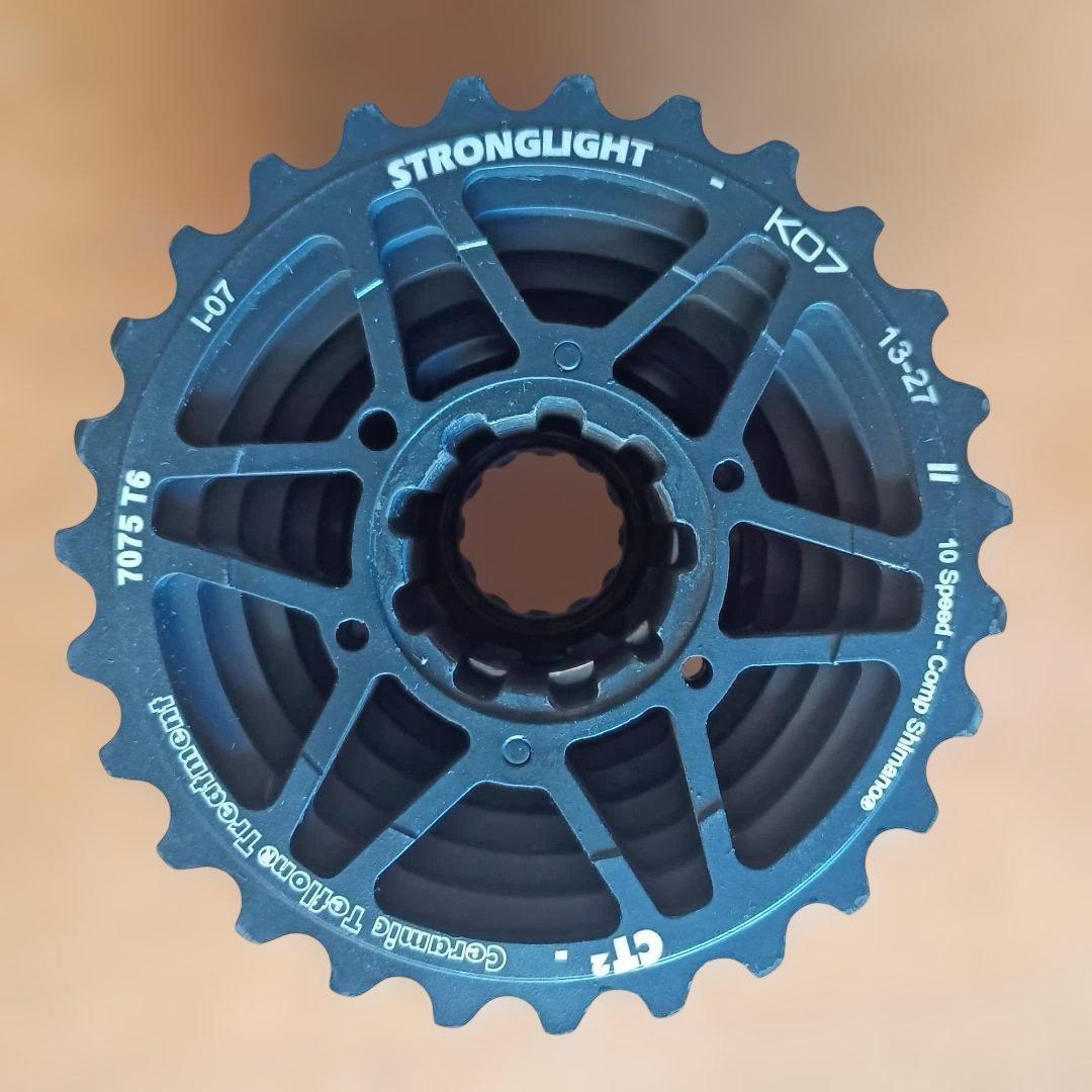 ストロングライト K07 スプロケット 13-27T シマノ10s 希少165g