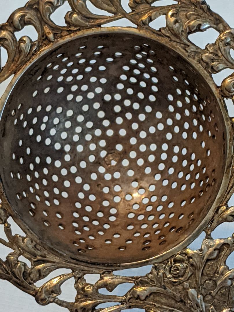 ティー ストレーナー シルバー アンティーク 銀製 茶こし