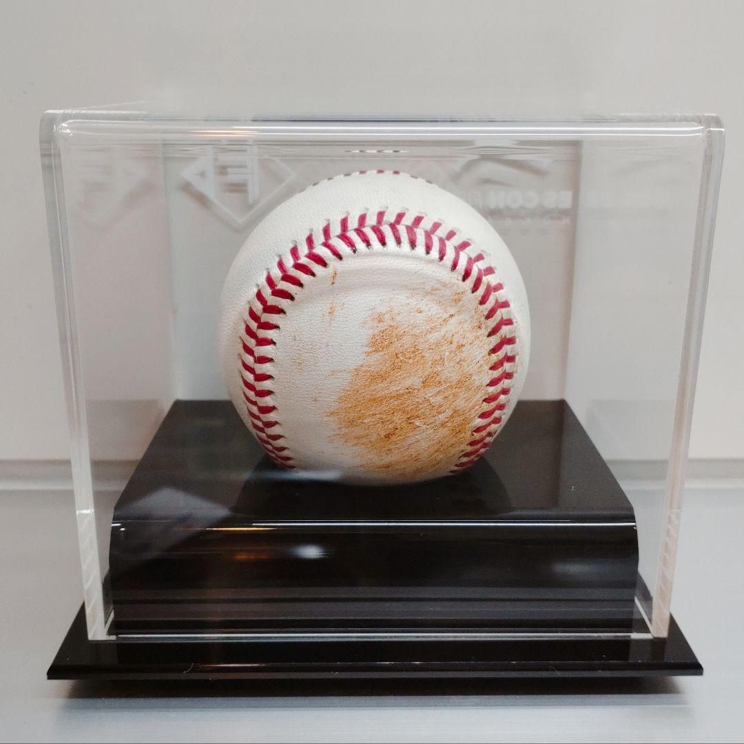 日本ハム 伏見寅威選手 直筆サイン入りエスコン実使用試合球 アクリルボード2枚付