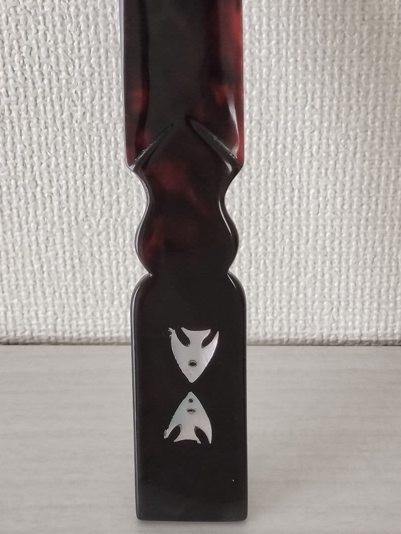 本鼈甲 ペーパーナイフ 螺鈿 装飾 細工 象 魚 べっ甲 象 魚