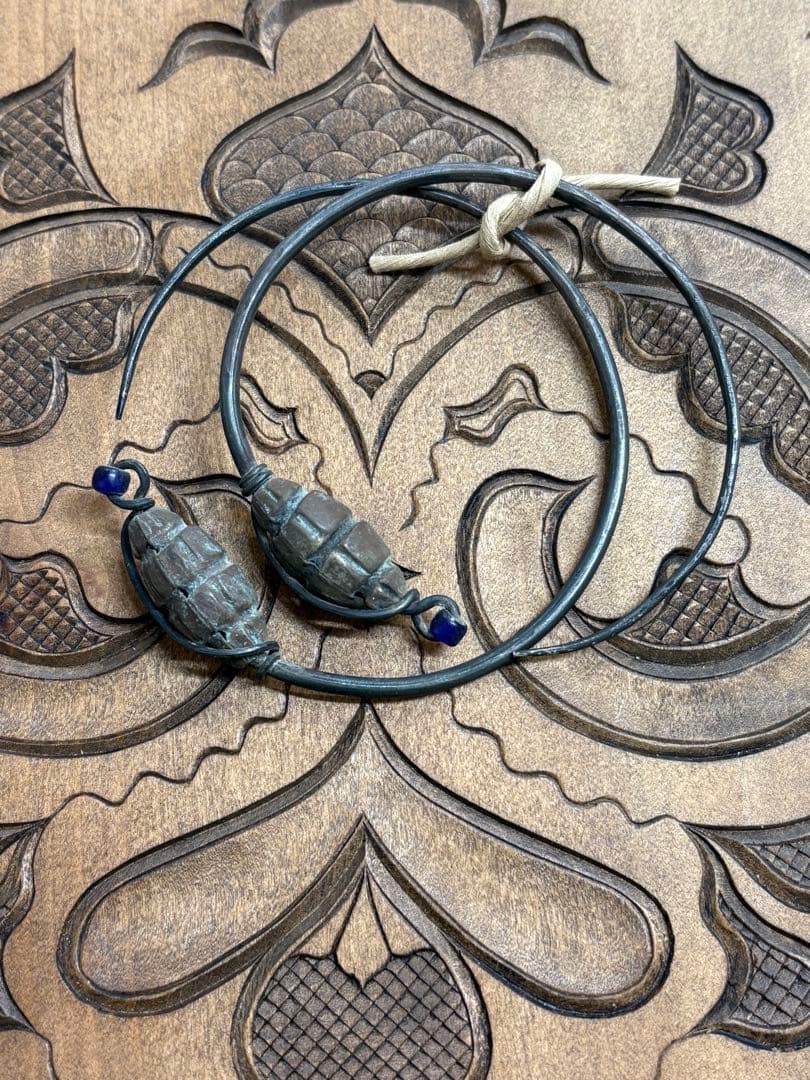 アイヌ　ニンカリ　洋白銀　明治　白老　ポロトコタン　宮本イカシマトク　森竹竹市