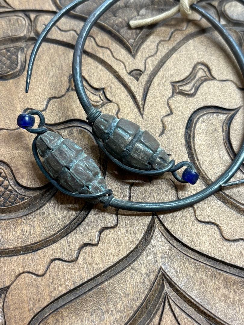 アイヌ　ニンカリ　洋白銀　明治　白老　ポロトコタン　宮本イカシマトク　森竹竹市