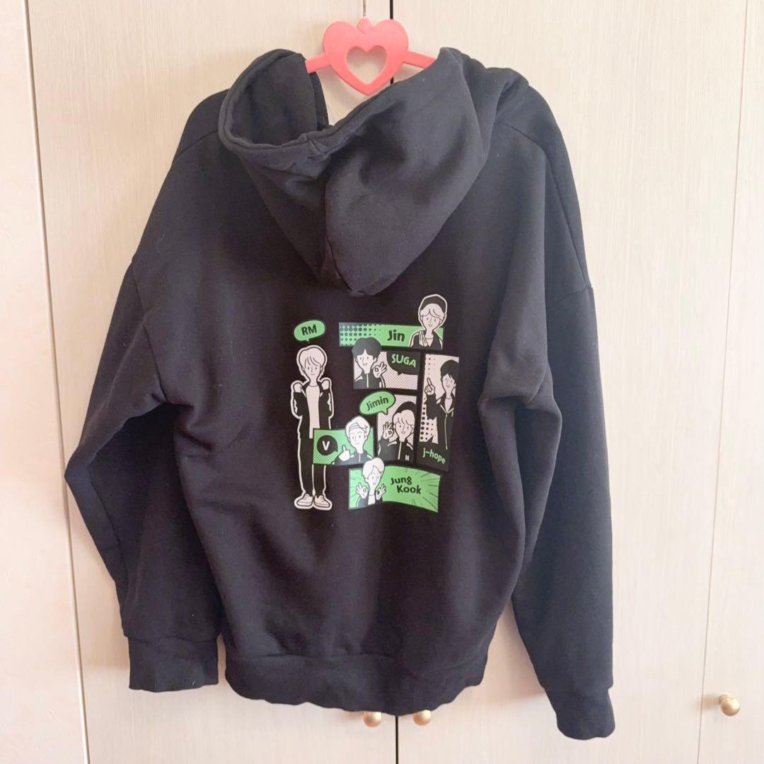 BTS WORLD ジップアップパーカー Black Mサイズ