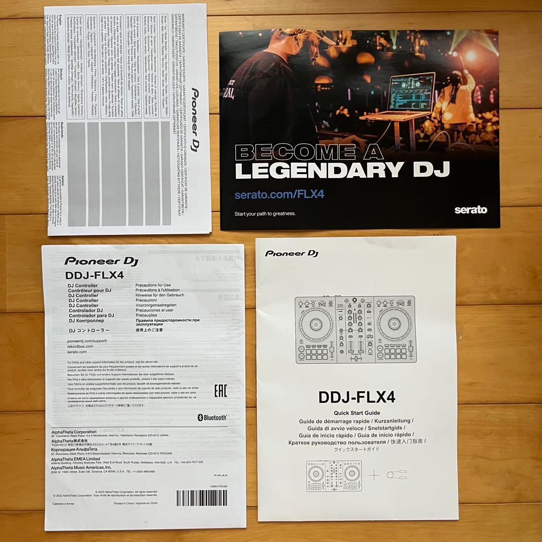 Pioneer DJ DDJ-FLX4 DJコントローラー 説明書付き