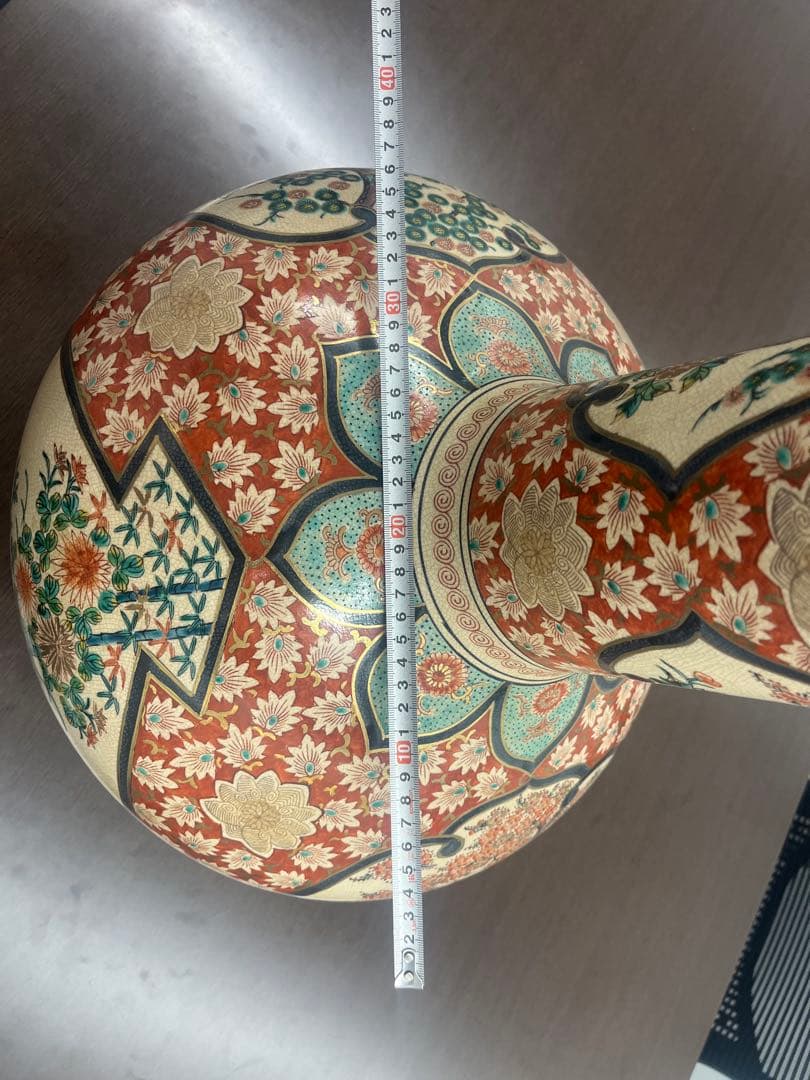 田*中様 伊満里焼 伊万里焼 陶器製 豪華絢爛 色絵 金彩 飾り壺 昭和レトロ