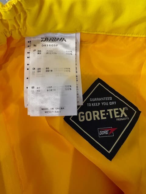 ダイワ イエロー レインパンツ GORE-TEX Mサイズ