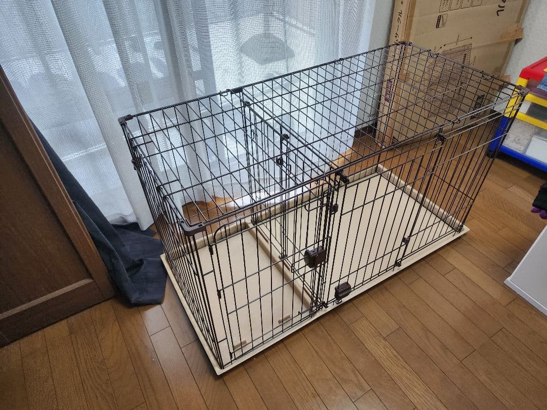 カインズ ツールームサークル ペットサークル 屋根付き トイレスペース 住居