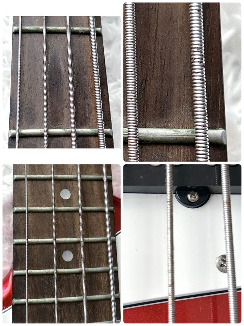 レフティ✨Legend エレキ ベース レッド 4弦 ジャズ 左