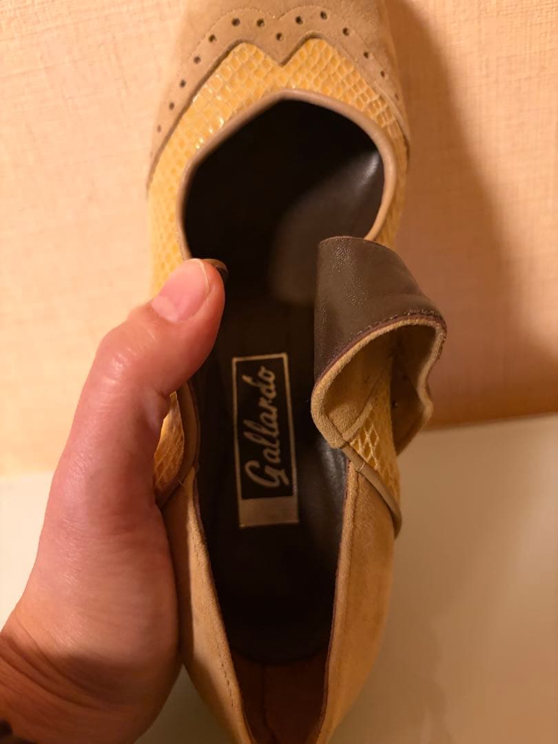 Gallardo フラメンコシューズ ベージュ