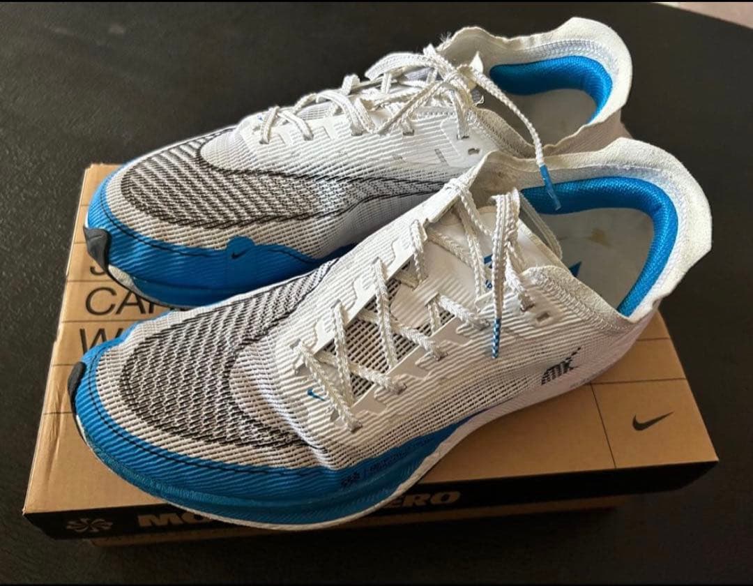 NIKE ZoomX Vaporfly NEXT% 2 ホワイト/ブルー27.5