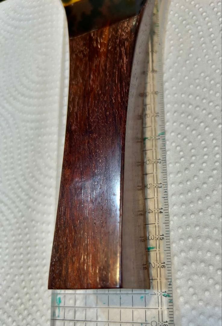 た*け様 津軽三味線用　最高級べっ甲バチ　紅木手元