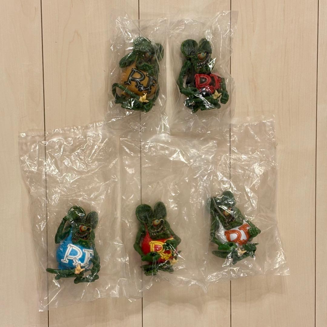 新品未開封　ラットフィンク　フィギュア　手足可動式　5体セット