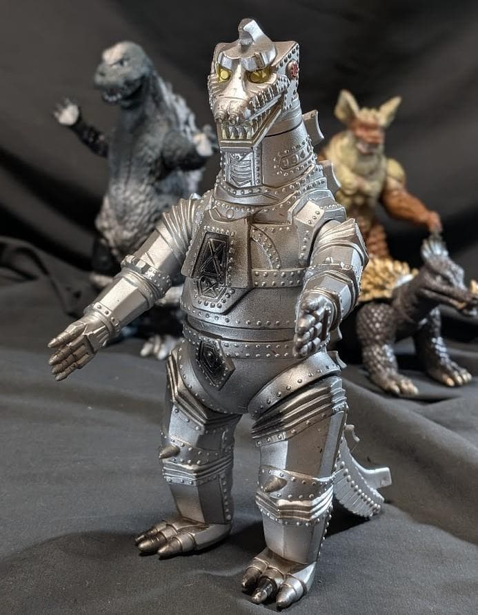 昭和ゴジラ・メカゴジラ・キングシーサー・アンギラス（バンダイ）ソフビ４体セット