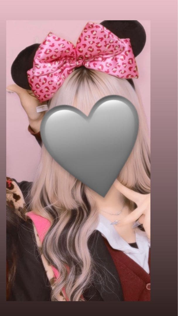 ミニーヒョウ柄カチューシャ