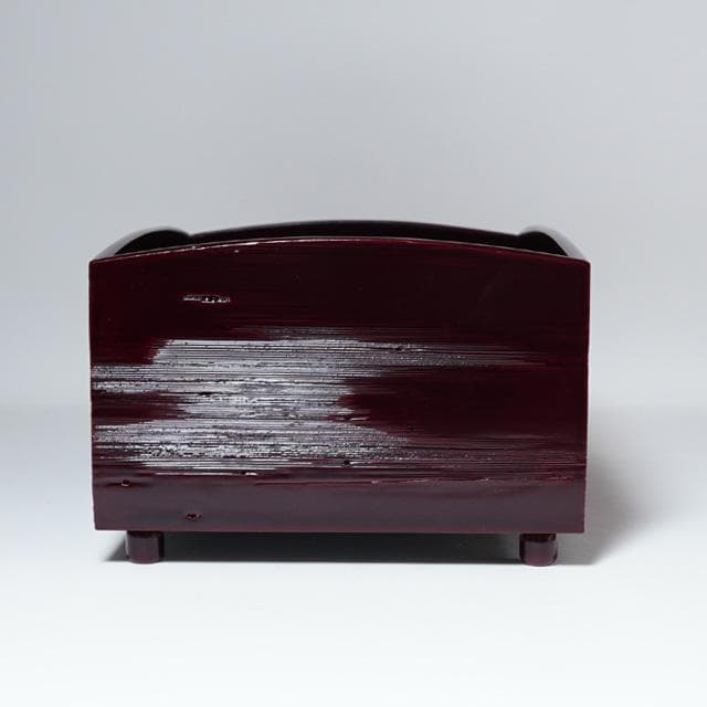 妙喜庵待庵古材櫛型煙草盆　武田士延御書付　不賢斎　共箱　茶道具　莨盆