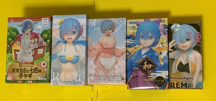 【値下げ】リゼロ レム フィギュア 5種