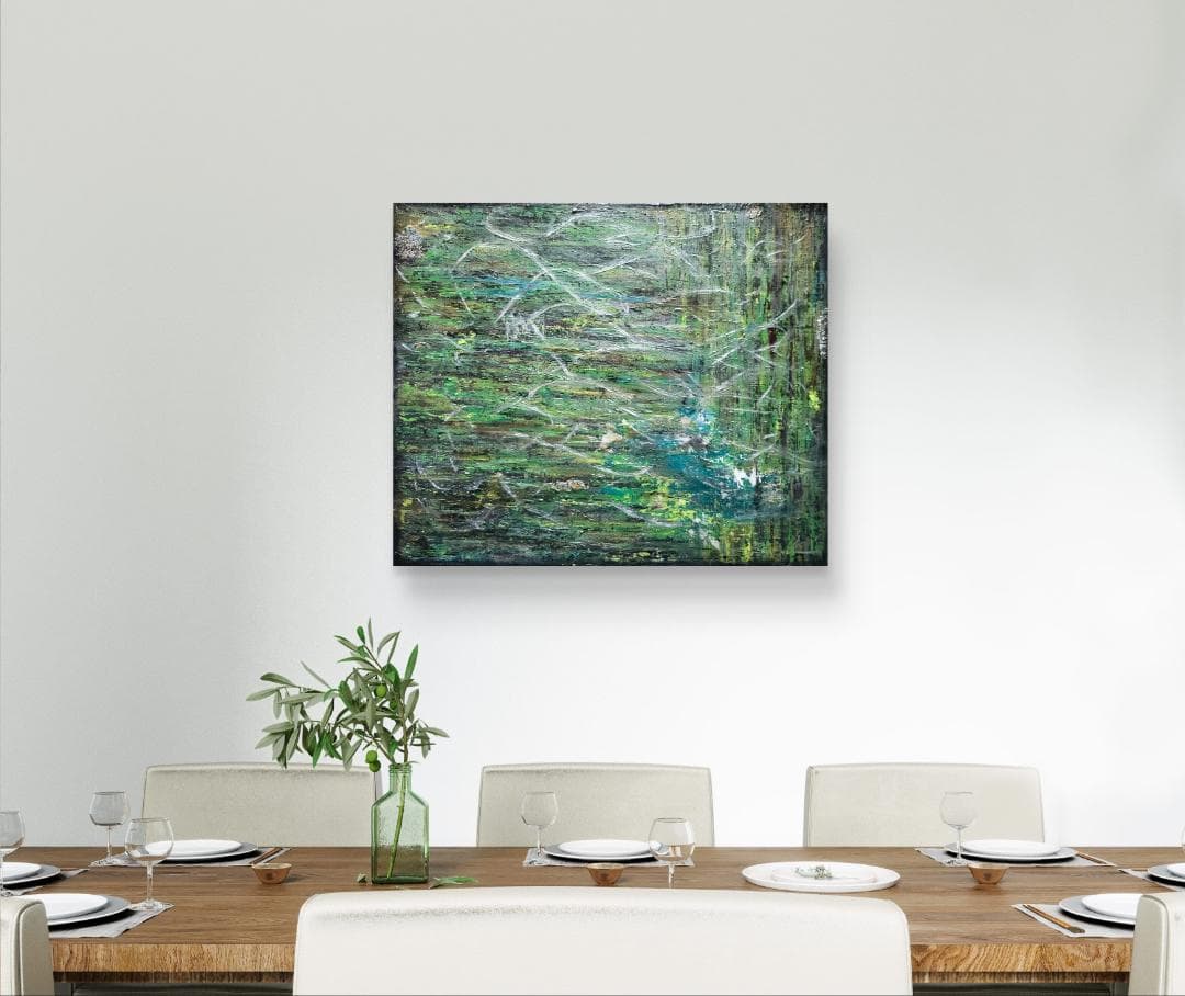 【専用】ループNo2.躍/ 抽象画 キャンバス 46×38㎝ F8 原画 モダン