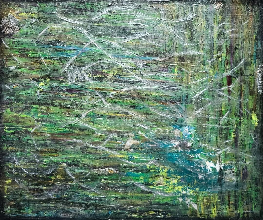 【専用】ループNo2.躍/ 抽象画 キャンバス 46×38㎝ F8 原画 モダン