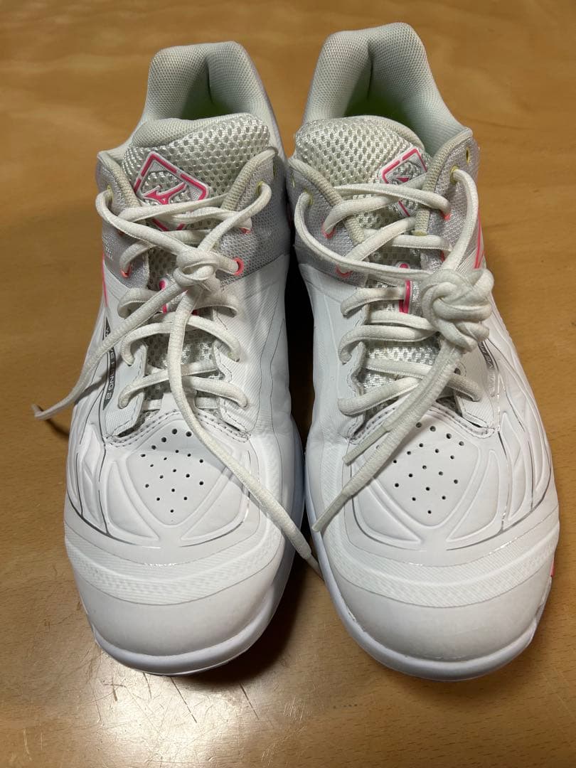 【美品】ミズノバドミントンシューズ ウェーブファング2 Fit 27.5cm