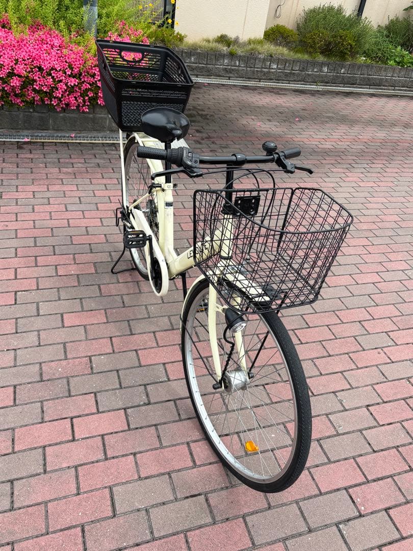 前後籠付きオートライト変速付軽快車 (27㌅)お引取りでも？配達でも？可能です。