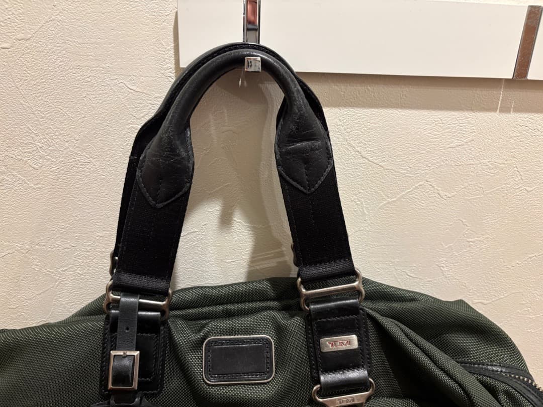 【美品】TUMI カーキ ボストン エバレットエッセンシャルトート グリーン