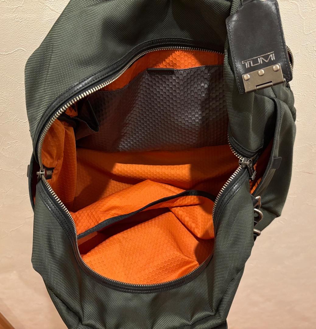 【美品】TUMI カーキ ボストン エバレットエッセンシャルトート グリーン