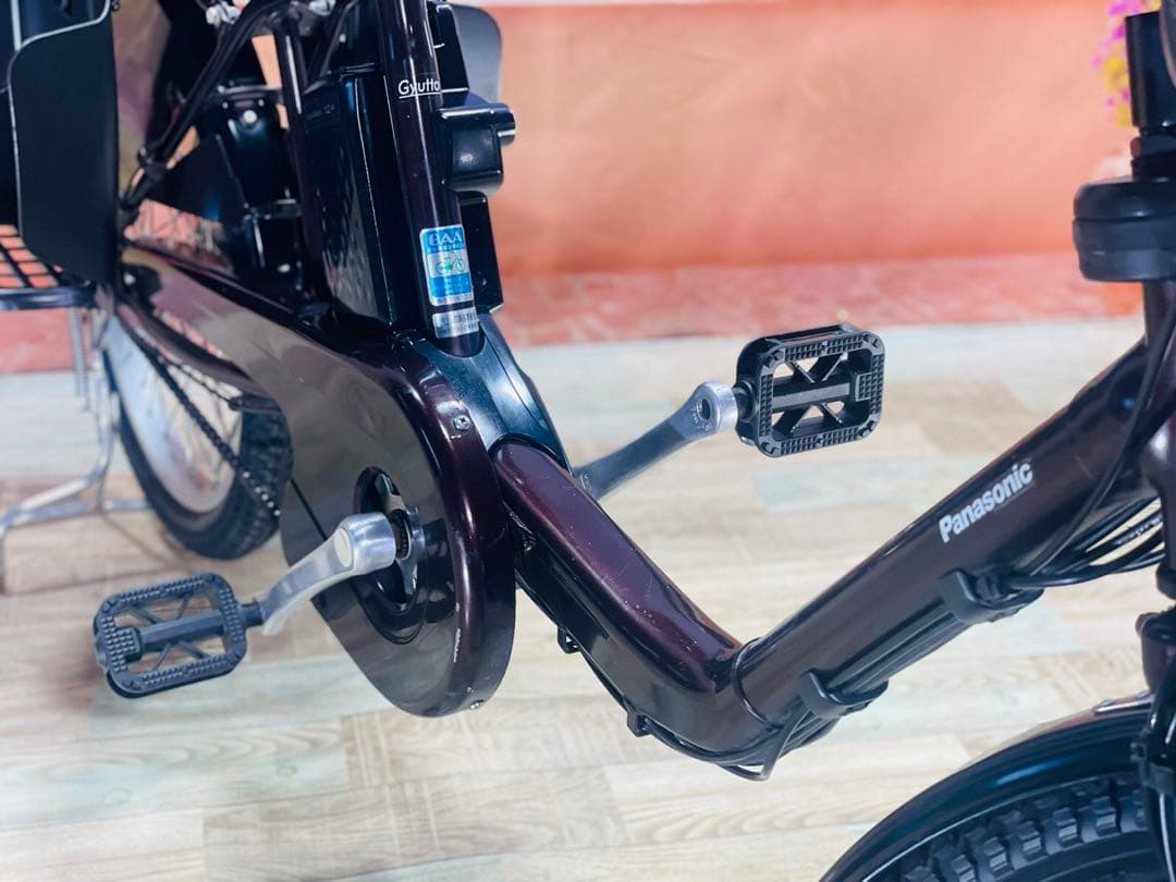 パナソニックギュット⭐️12AH！子供乗せ電動アシスト自転車Y3078