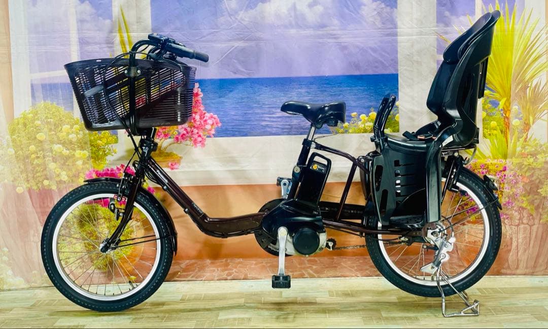 パナソニックギュット⭐️12AH！子供乗せ電動アシスト自転車Y3078