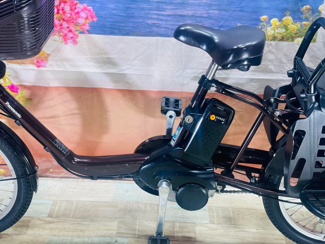 パナソニックギュット⭐️12AH！子供乗せ電動アシスト自転車Y3078