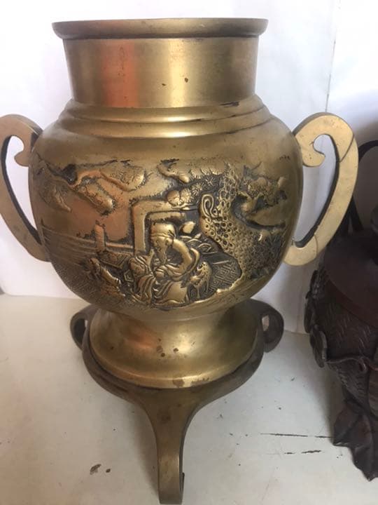 置物，真鍮製，工藝美術品。