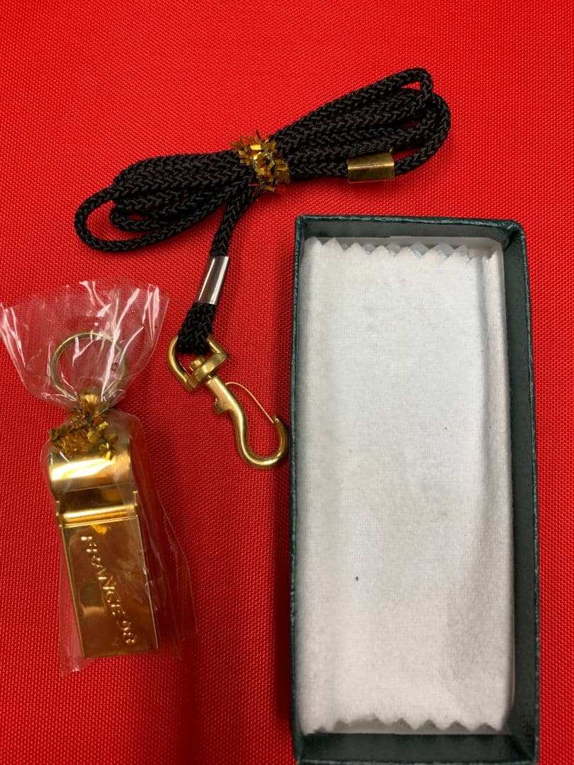 入手不可能！廃業・野田鶴声社 ’98フランスWC 非売品金張ホイッスル