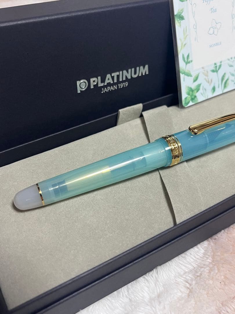 ☆限定 新品未使用 ノンブル ペパーミントティー 万年筆 ニブF 細字☆