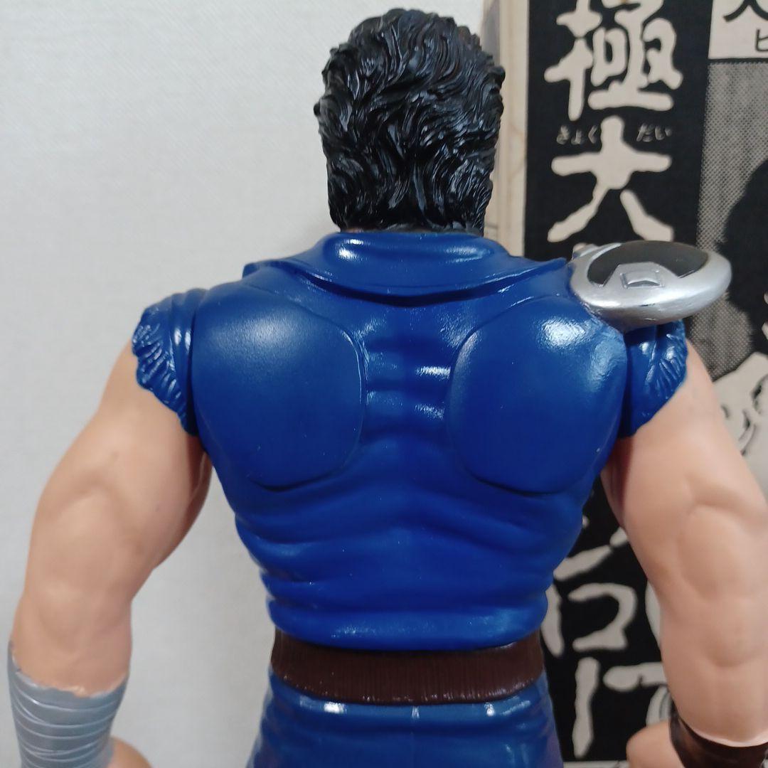 当時物バンダイ「北斗の拳　極大ケンシロー」日本製 希少な箱付きソフビフィギュア