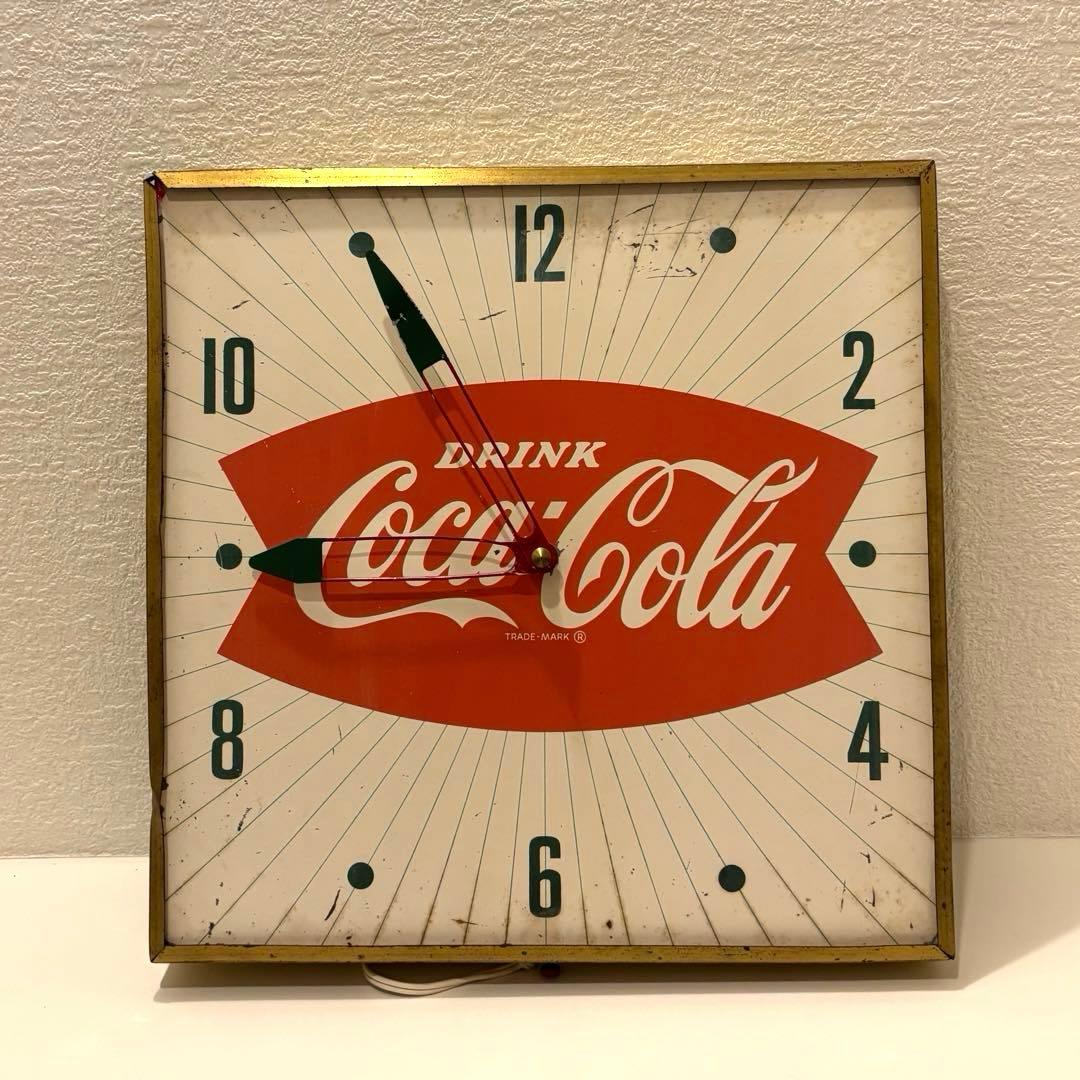 【コカコーラ CocaCola】ヴィンテージ時計⭐︎動作確認済